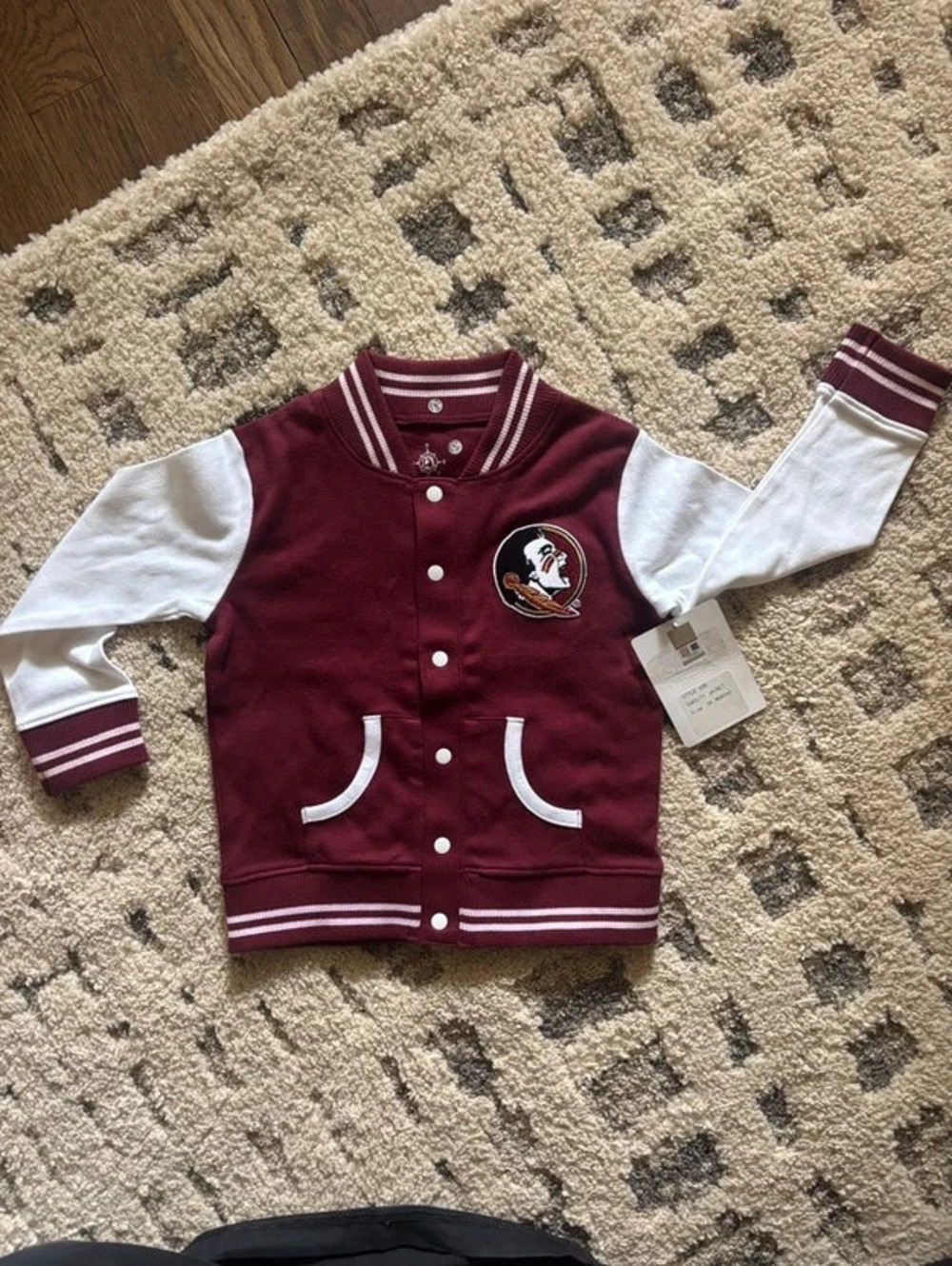 Florida State Seminoles FSU Toddler Varsity Jacket 24M New